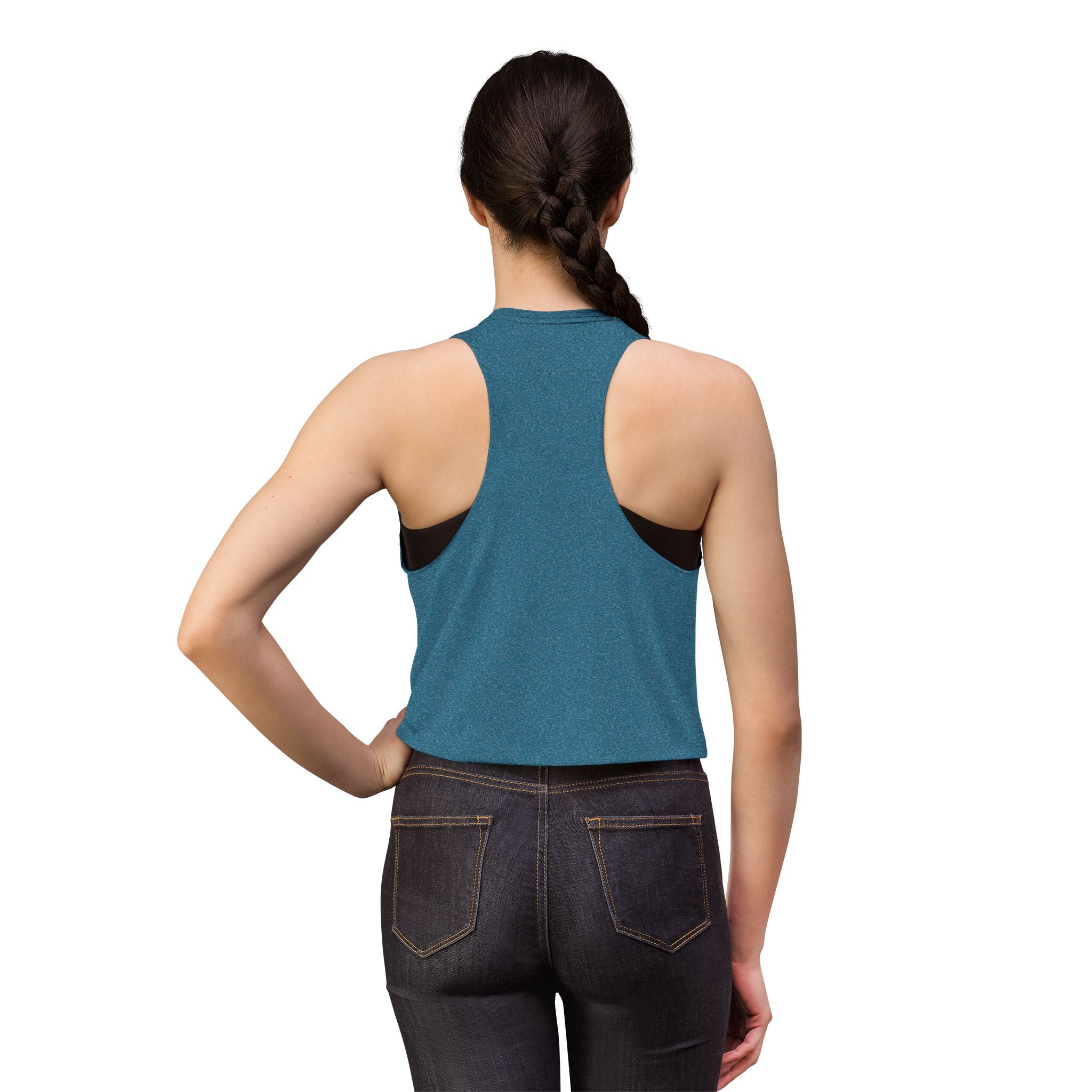 Vintage Surf Sunset Sleeveless Crop Top