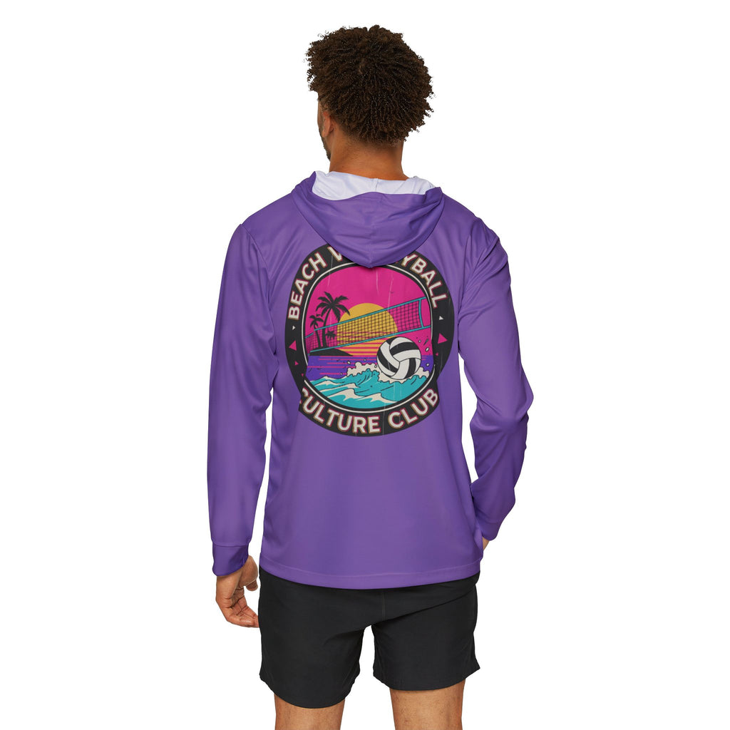 19. Beach Volleyball Retro Graphic  •Lightweight Warmup Hoodie•