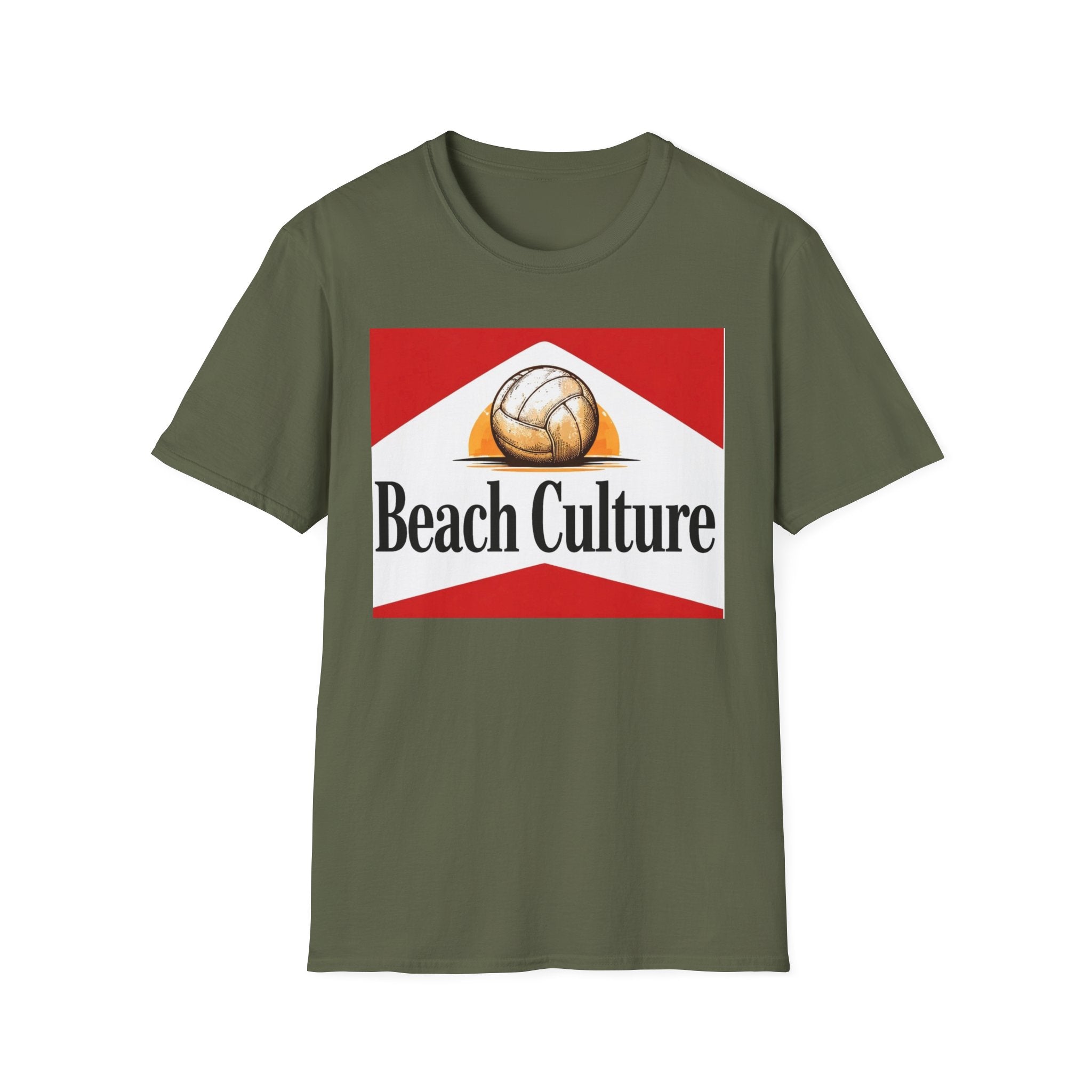 Beach Culture Crew Neck Grapic Tee