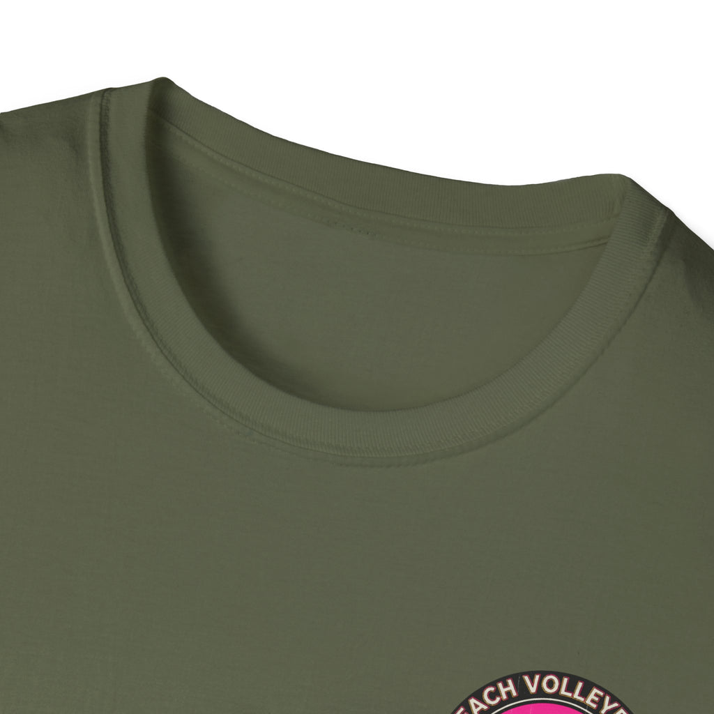 7. Beach Volleyball Culture Club Retro Sunset Graphic Tee. Crew.