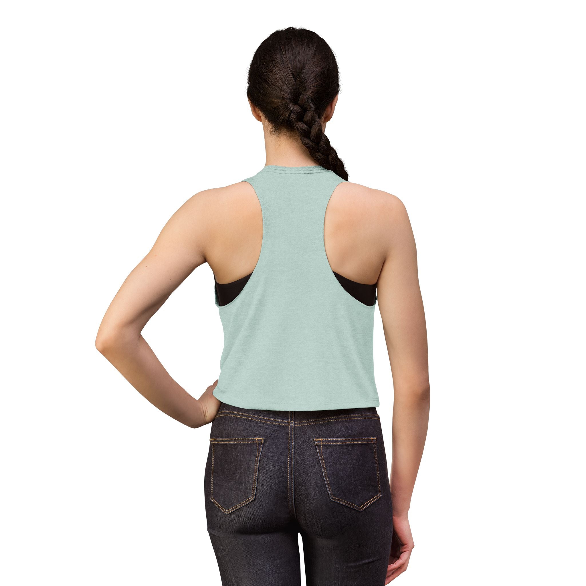 Vintage Surf Sunset Sleeveless Crop Top