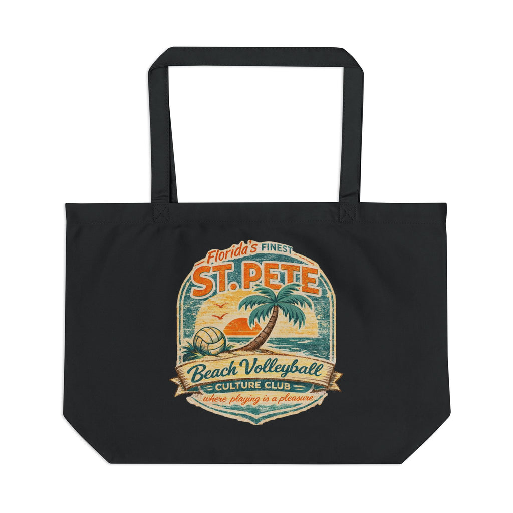 St. Pete Beach Large Reusable Cotton Beach Bag